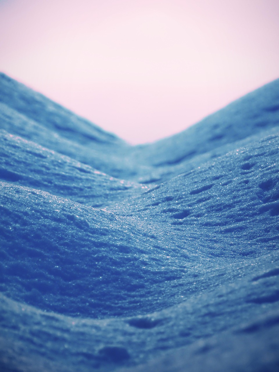 Blue Snow Texture Macro