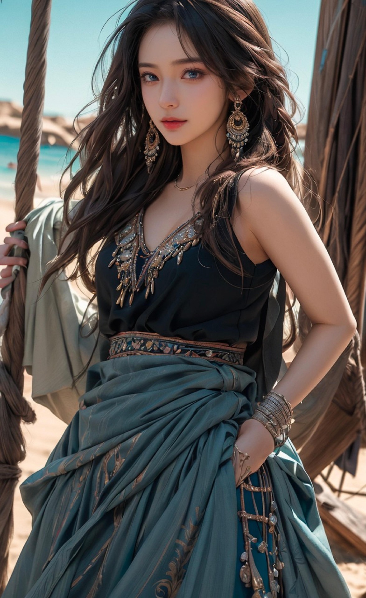 Boho Beach Portrait
