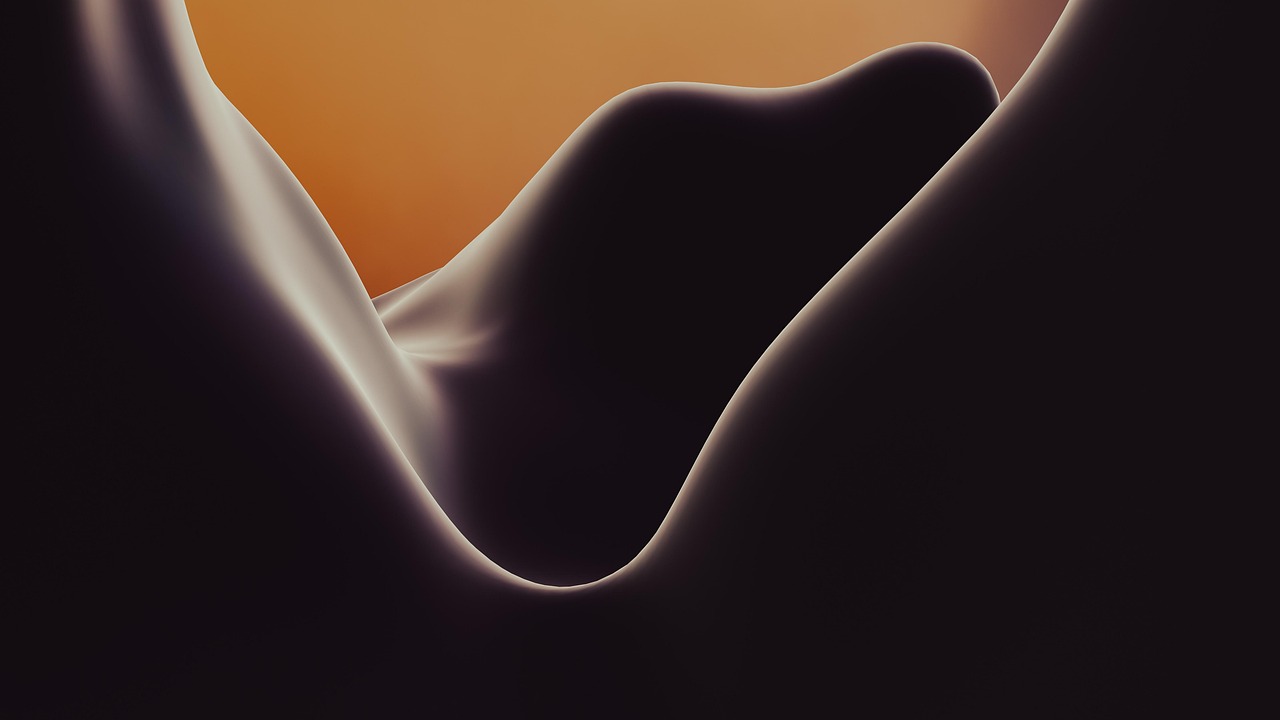 Dark Abstract Valley Glow