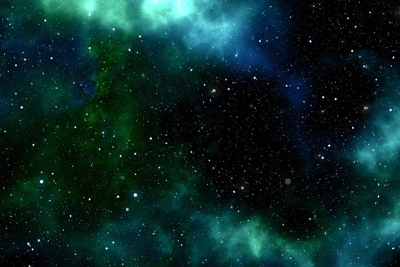 Emerald Nebula Starfield