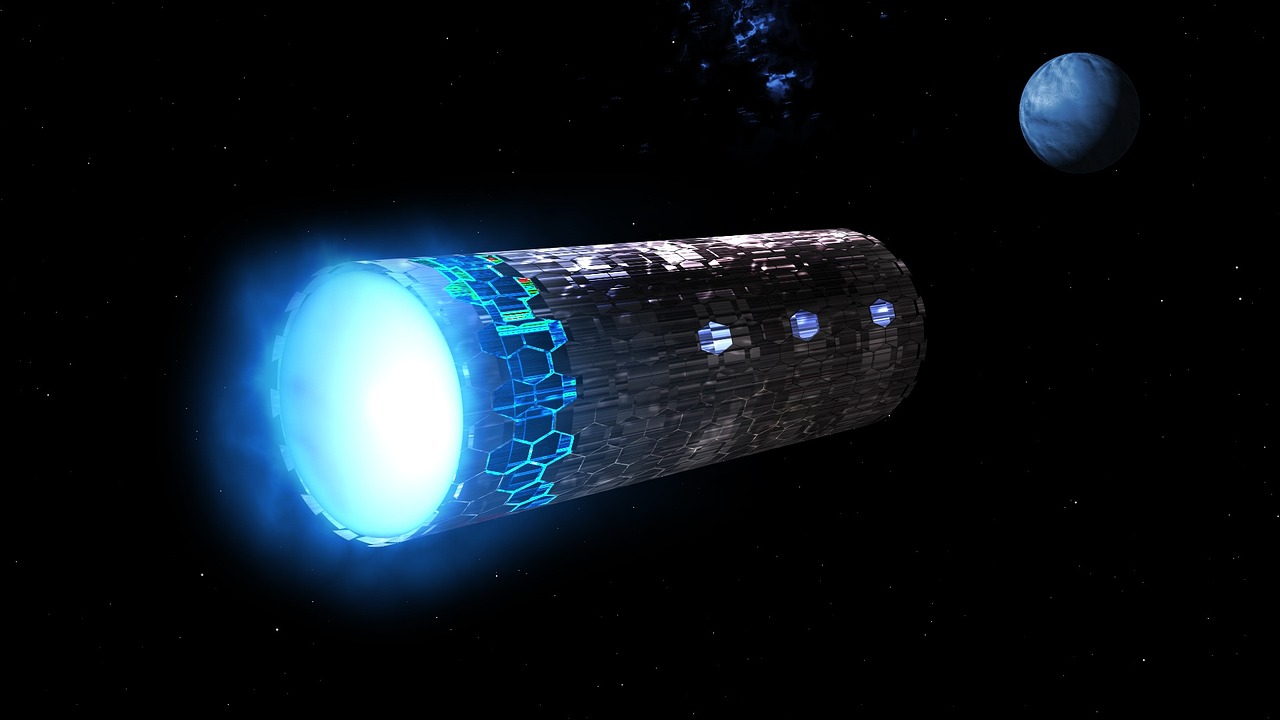 Futuristic Space Engine Vessel