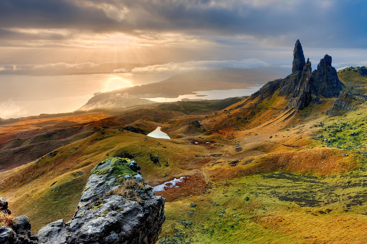 Golden Highlands Rock Landscape