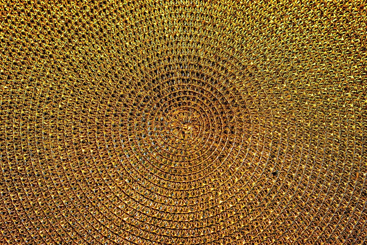 Golden Woven Holiday Texture