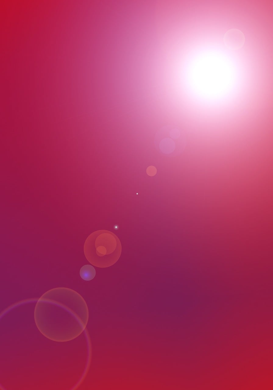 Magenta Glow Gradient with Lens Flare
