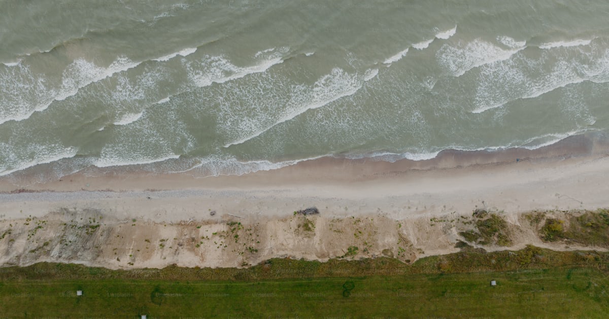 Muted Aerial Shoreline