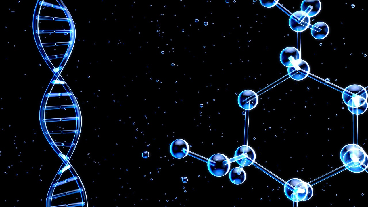 Neon DNA Molecule