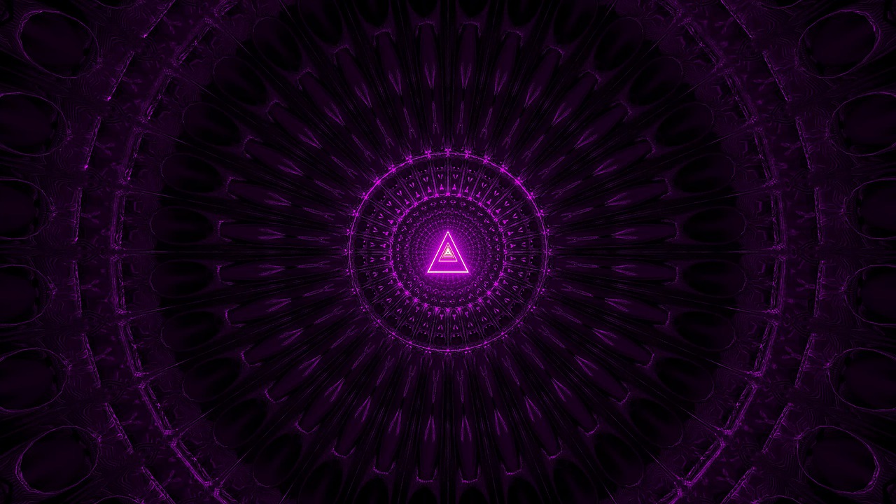 Neon Violet Mandala