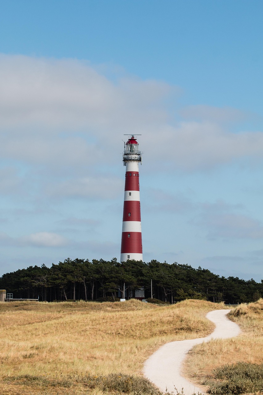 Red and White Lighthouse Coastal Path