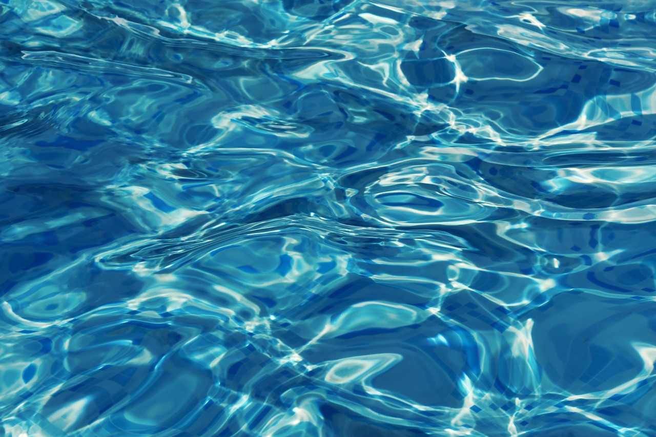 Shimmering Blue Pool Water