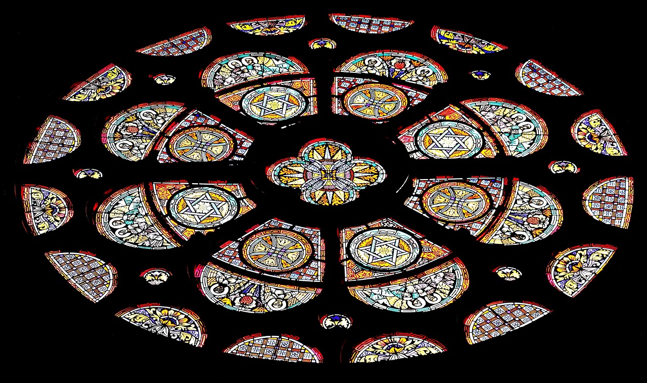 Stained Glass Rose Window