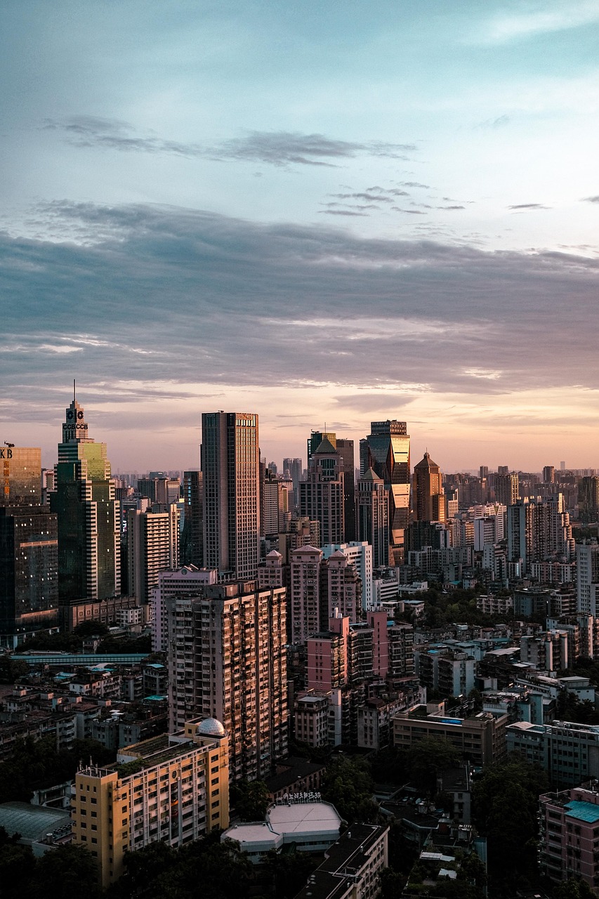 Sunset Urban Skyline