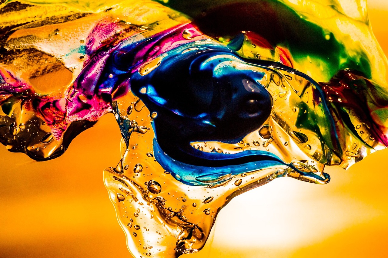 Vivid Abstract Glass Colors